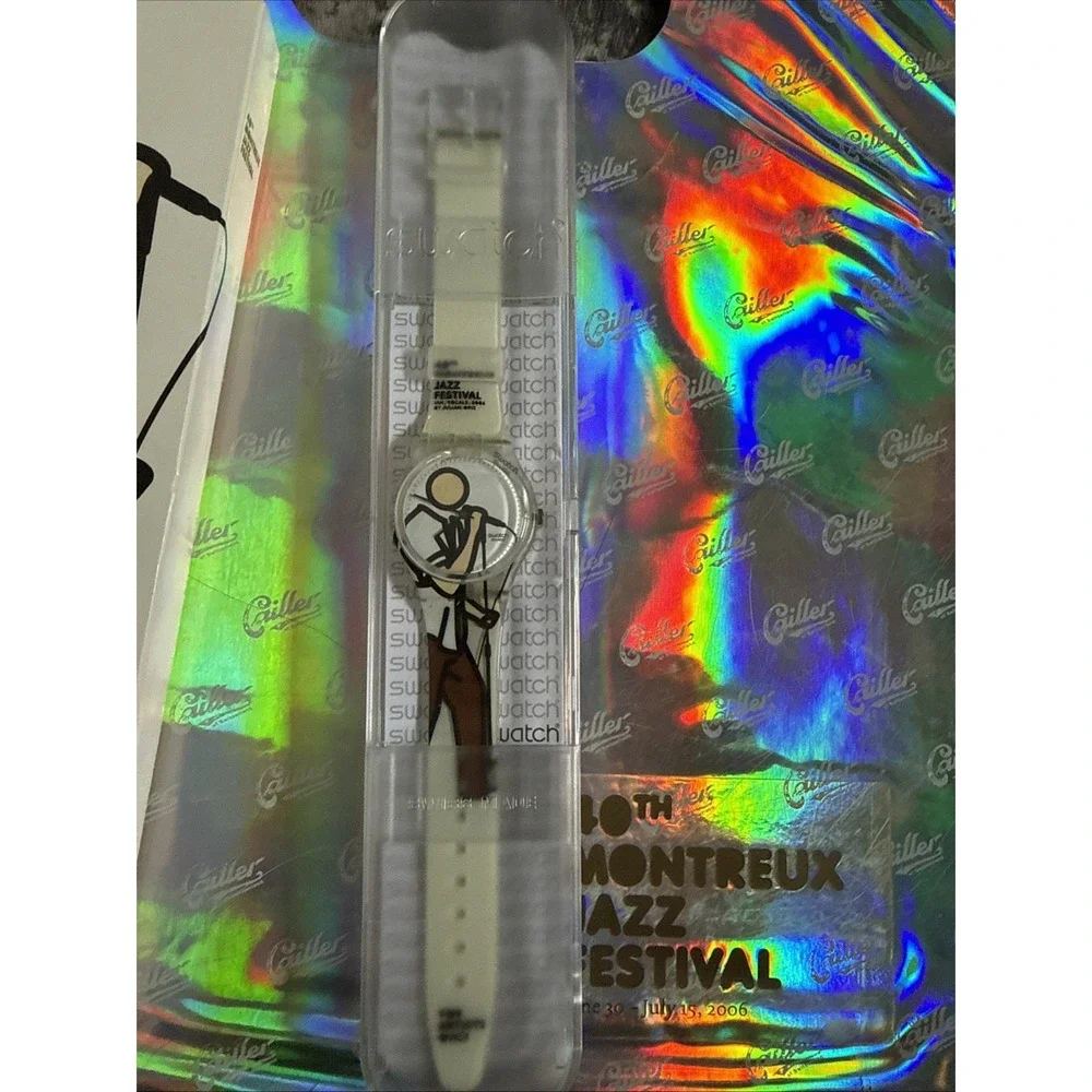 Swatch 40th Montreux Jazz Festival Watch 2006 Julian Opie For Artists Only Rare